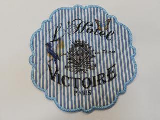 Textilní prostírání na stůl kulaté 20cm - modré - L´Hotel Victoire