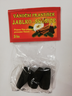 Vánoční František 3 ks s vůní jablko-skořice