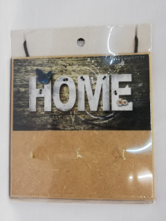 Věšáček závěsný na klíče - HOME na tmavém podkladu