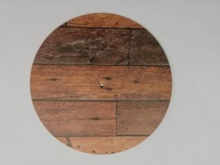 Víko na háčkované košíky  - překližka kruh cihla 20 cm (skladem)