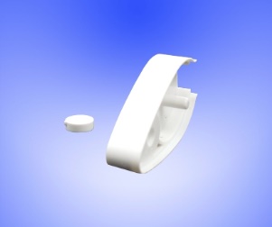Plastová koncovka bílá 19mm (pro tr402b19) D/N - průhledná