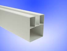 Vodící lišta PVC 60x45 - hnědá