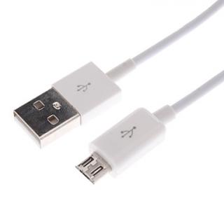 Kabel USB propojovací USB/micro USB 1m - bílý