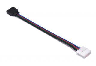 Kabelová propojka RGBW CLIP-zásuvka 5-Pin 10 mm (Konektor k LED pásku RGBW, RGBWW)