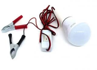 LED žárovka E27 DC12V 6W čistá bílá   (LED žárovka E27 6W 12V)