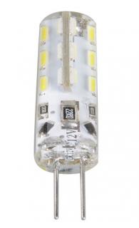 LED žárovka G4 1,5W 12V čistá bílá (LED žárovka s paticí G4 24*SMD 3014)