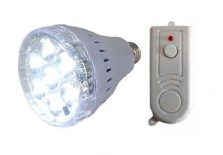 LED žárovka na dálkové ovládání E27 3,5W s akumulátoram (Žarovka s akumulátorem na DO)