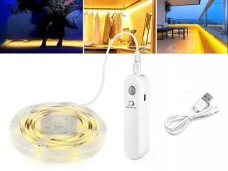 Light B2/2 LED pásek na baterii teplá bílá 2 metry (LED pásek 2 metry s pohybovým senzorem)