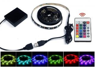 Light B5702 LED pásek na baterie IP65 RGB 2 metry (LED pásek RGB 2 metry napájení z baterie na DO)