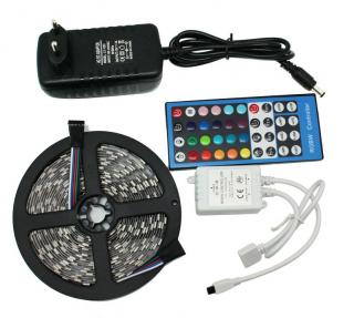 Light LED pásek 12V 5050 60LED/m IP65 12W/m RGBW bílá 1 metr komplet (LED pásek multicolor + čistá bílá 1metr)