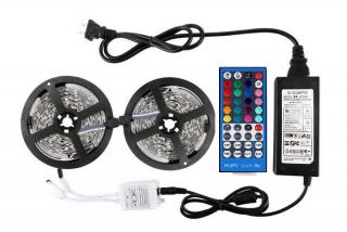 Light LED pásek 12V SMD 5050 60LED/m, IP20, 12W/m, RGB + bílá teplá 10m komplet (LED pásek multicolor + teplá bílá 10 metrů)