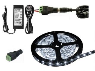 Light LED pásek 5050 60LED/m IP65 14.4W/m čistá bílá, 5 metrů, komplet (LED pásek 5 metrů SMD 5050 72W komplet)