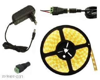 Light LED pásek 5050 60LED/m IP65 14.4W/m teplá bílá, 2 metry, komplet (LED pásek 2 metry SMD 5050 28W komplet)