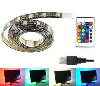 Light LED pásek do USB SMD5050 30LED/m IP20 RGB, 1metr (LED pásek RGB 1 metr s USB )