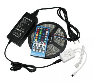 Lighting LED pásek 4 metry, RGB+WW, SMD5050, 60 LED/m, 12W/m, IP20, komplet (LED pásek multicolor + teplá bílá 4 metry)