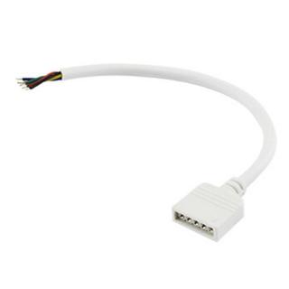 Napájecí kabel pro RGBW s konektorem, zásuvka, délka 100cm (Konektor k spojení LED pásků RGBW, RGBWW)