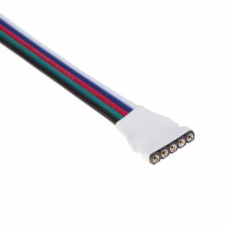 Napájecí kabel pro RGBW s konektorem, zásuvka (Konektor k spojení LED pásků RGBW, RGBWW)