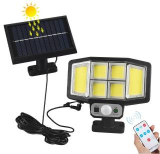 Solar 146/2 Zahradní světlo s pohybovým čidlem 146 LED set 2 kusů (Solární LED světlo s PIR čidlem)