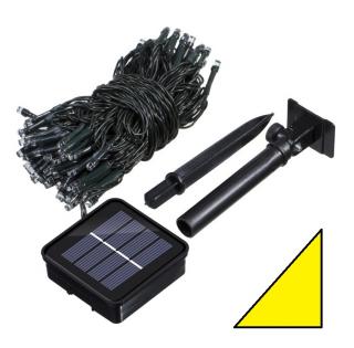SOLAR 206/22 Solární světelný řetěz žlutá, 200LED/22 Metrů (Solární osvětlení)