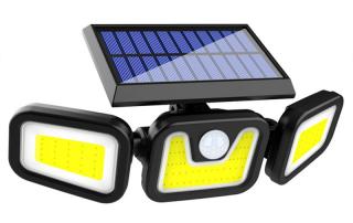 Solar 74/100/2 Zahradní světlo s pohybovým čidlem 100 LED COB set 2 kusů (Solární LED světlo s PIR čidlem)