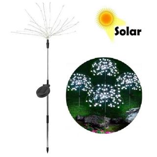 SOLAR H121 Solární řetěz 120LED čistá bílá set 2 kusy (Solární osvětlení zápich)