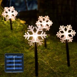 SOLAR H52 Solární řetěz sněhová vločka teplá bílá, 2,6 Metrů (Solární vánoční osvětlení)