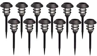 SOLAR S01/12 Solární zahradní svítidlo set 12 kusů (Solární světlo set 12 kusů)
