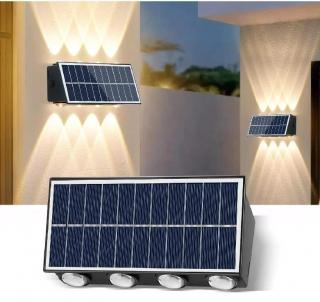 Solar S8K Solární zahradní svítidlo teplá bílá - čistá bílá (Solární LED světlo nástěnné)