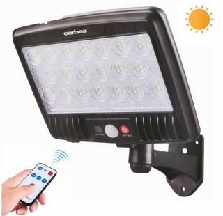 Solární LED reflektor 152x LED  (Solární LED světlo s PIR čidlem)