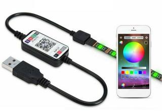 USB Bluetooth ovladač pro led pásky (Ovládání pro RGB USB LED pásky)