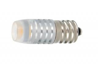 Žárovka LED E12/12V 1,5W teplá bílá (LED žárovka s paticí E12 1,5W)
