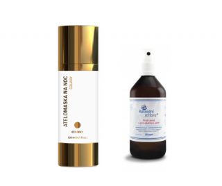 Akční Sada proti akné - Noční Atelomaska 150 ml+ Koloidní Stříbro sprej 100 ml