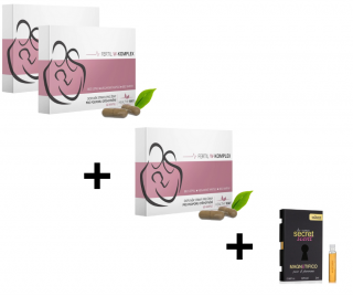 Healthy way Akční balíček 2+1 Fertil W - Komplex pro ženy na podporu otěhotnění 60 kapslí