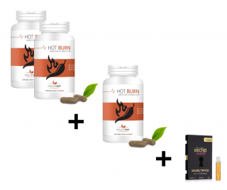 Healthy Way  Akční balíček 2+1 HOT BURN spalovač tuků s chilli papričkami 60 kapsli