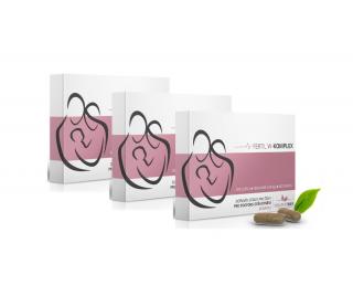 Healthy way AKČNÍ BALÍČEK - 3 X FERTIL W - KOMPLEX PRO ŽENY NA PODPORU OTĚHOTNĚNÍ 180 KAPSLÍ