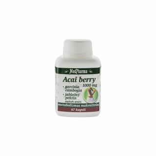 MedPharma Acai berry 1000 mg + garcinia cambogia + jabl. pektin 67 kapslí