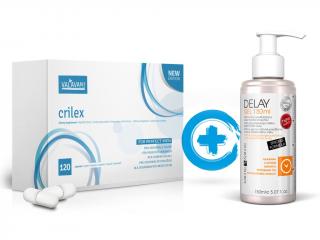 VALAVANI Akční balíček Crilex 120 kapslí + Delay gel 150ml