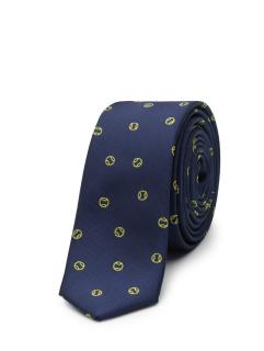 Chlapecká kravata tmavě modrá se vzorkem