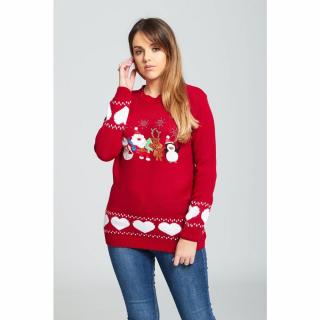 Dámský vánoční svetr s aplikací