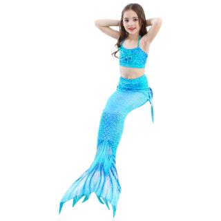 Mořská panna 3 dílný bikiny set dívčí