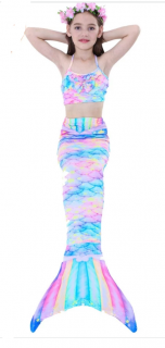Mořská panna 3 dílný bikiny set dívčí
