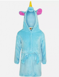 Unicorn dětský župan modrý