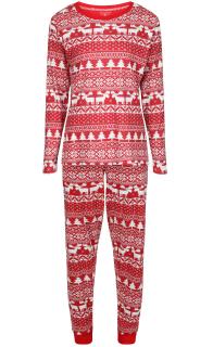 Vánoční pyžamo - design pro celou rodinu - dámská verze