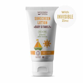 Wooden Spoon - Opalovací tělové mléko v tubě Baby & Family SPF 30 SLEVA EXP. 02/25