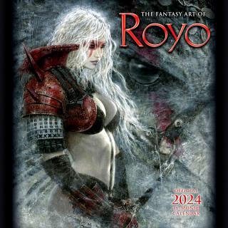 FANTASY ART OF ROYO - OFFICIAL 2024 CALENDAR sleva! (naražený roh) (Luis Royo  Romulo Royo)