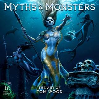 MYTHS  MONSTERS - ART OF TOM WOOD 2020 CALENDAR (Tom Woods)