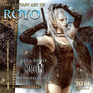 THE FANTASY ART OF ROYO - OFFICIAL 2014 CALENDAR (Luis Royo  Romulo Royo)