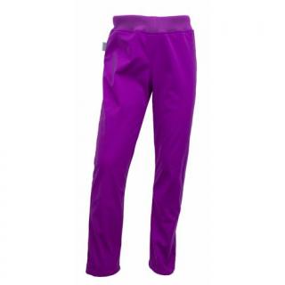 Dámské ZATEPLENÉ softshellové kalhoty - LEGÍNY - 4 BARVY M, fialová