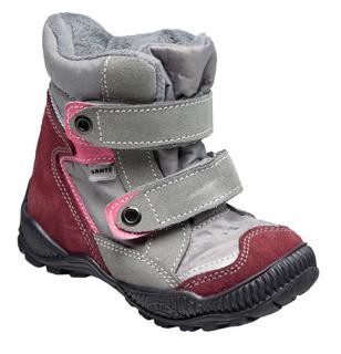 Dětská zimní obuv s membránou - SANTÉ TRACKTOP, fialová 25