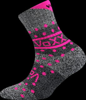 FROTÉ ponožky Voxx HAWKIK PRO DÍVKY - 3 BARVY 20-24, růžová magenta
